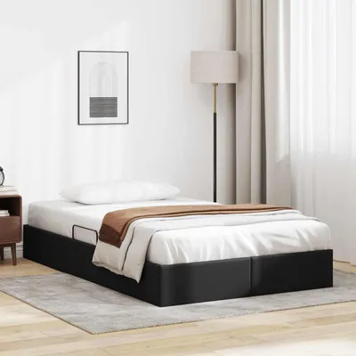 Productafbeelding van Maison Exclusive - Ottoman bedframe, zwart, 120 x 200 cm, kunstleer
