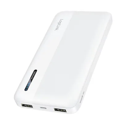Produktbild von Logilink Powerbank 10000mAh 2xUSB-A, USB-C Schnellladefunkt.