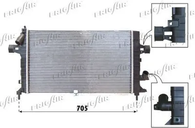 Produktbild von FRIGAIR 0107.3089 Kühler Wasserkühler Motorkühler für OPEL Astra H Caravan (A04) Astra H Schrägheck (A04) Astra H GTC (A04) Astra H TwinTop (A04)