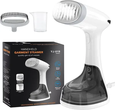 Image de Fer à vapeur 1650 W avec réservoir de 320 ml, chauffe en 20 s, débit de vapeur de 30 g/min, fer à repasser de voyage pliable pour les vêtements, le bureau et la maison : portable, sûr, idéal au quotidien !