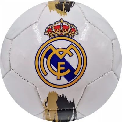 Produktbild von Real Madrid Fußball Pullunder, RM7BG33 33RD Edition, Weiß, 100% recyceltes TPU, Größe 5, maschinengenäht, mit Emblem und Streifen