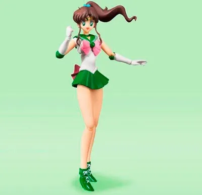 Produktbild von Sailor Moon S.H. Figuarts Action-Figur Sailor Jupiter, Animations-Cosmic-Color Edition, 14 cm