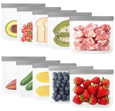 Productafbeelding van Herbruikbare vrieszakken - 10 stuks - 22x19 cm