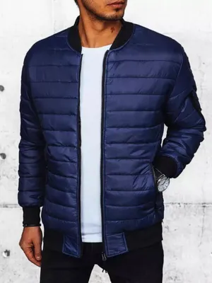 Produktbild von Dstreet Herren-Bomber Vortilin dunkelblau L