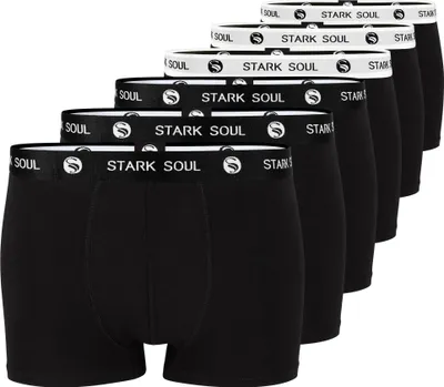 Produktbild von Stark Soul® Boxershorts 6'er Pack - Hipster Shorts – Schwarz-mix - Gr: XL