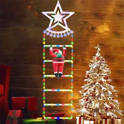 Obrázok produktu pre Uniqoos® Osvetlená vianočná socha Santa Clausa, výška 1,75 m – LED dekorácia s vodotesnou zásuvkou na batérie, časovačom (6 hodín zapnuté / 18 hodín vypnuté) a funkciou pamäte, vhodná na vnútorné aj vonkajšie použitie, vrátane sochy Santa Clausa