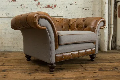 Zdjęcie produktu dla Chesterfield – sofa/fotel, model Chesterfield, dwupersonowa sofa, tapicerowane meble wypoczynkowe, styl lounge, klubowy