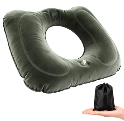 Produktbild von Orthopädisches Sitzkissen bei Hämorrhoiden, ergonomischer postoperativer Sitzring, Donut-Kissen, entlastendes Sitzkissen für Steißbein und Hämorrhoiden, für Zuhause, Büro, Reisen und Rollstuhlfahrer.