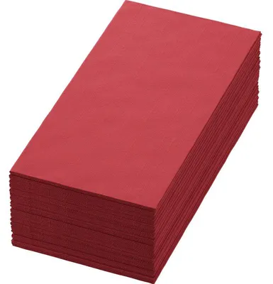 Produktbild von 1500 Duni Tissue-Servietten 40 x 40 cm Bordeaux 2-lagig, 1/8-Falz