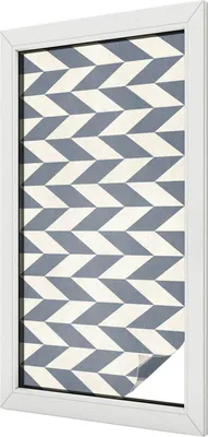 Obrázek produktu pro Vitrážová fólie na okno - 100x50 cm - vitrážový vzor - neprůhledná dekorační fólie pro ochranu soukromí - samolepicí, UV ochrana - geometrická iluze