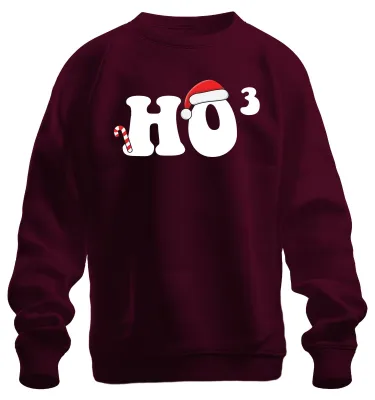 Immagine prodotto di Insegnante di matematica Ho Ho Ho - Regalo di Natale Maglione di Natale Unisex, Borgogna, M