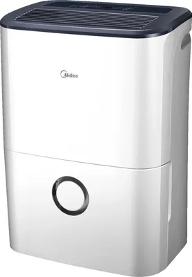 Produktbild von Midea Luftentfeuchter DF-20DEN7-WF, 20L/Tag, für Räume bis 40m²/100m³, 510x350x245 mm (HxBxT), Grau-Weiß, App-Steuerung, LED-Display, Timer, 3L Tank, Frost-/Überlaufschutz, mit Rollen