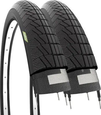 Productafbeelding van 2 banden, maat 20 x 1,75 (47-406), voor een GraZIella stadsfiets, zwart