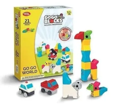 Zdjęcie produktu dla Klocki magnetyczne GO GO 21el - People Blocks