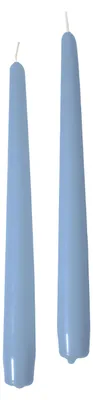 Obrázek produktu pro Kuželovité svíčky, Dusty Blue, průměr 2,2 cm, výška 30 cm, 12 kusů