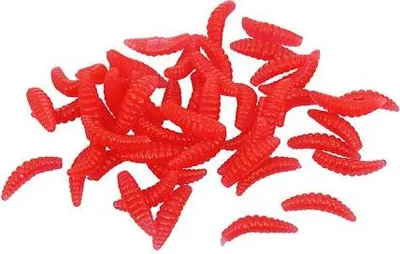 Immagine prodotto di Esca Soft Worms vermi artificiali 50 pezzi rosso