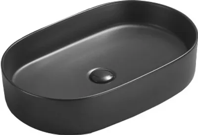 Produktbild von Mexen Celia Aufsatzwaschbecken 60 x 38 cm, Schwarz matt - 22206085
