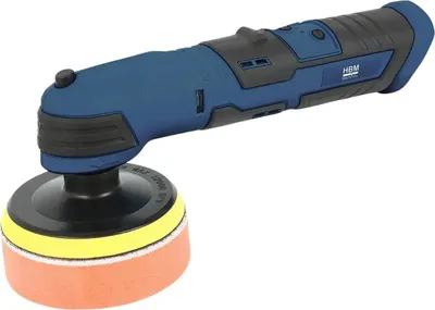 Immagine prodotto di Lucidatrice auto senza fili, lucidatrice elettrica portatile a batteria, velocità regolabile 1.500-3.000giri/min,kit per auto polishing e cura della vernice, 10,8 V Hbm