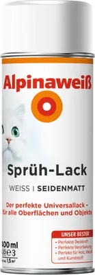 Produktbild von Alpinaweiß Sprühlack 400 ml weiß seidenmatt