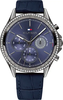 Produktbild von Tommy Hilfiger Damen Designer Armbanduhr 1781979 Blau, Größe:NOSIZE, Farbe:Blau, Herstellerfarbe:navy