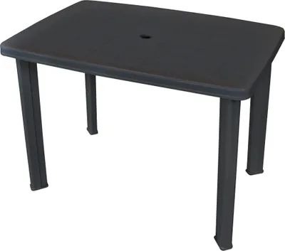 Produktbild von Gartentisch Anthrazit 101x68x72 cm Kunststoff