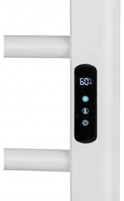 Zdjęcie produktu dla Elektryczny suszarkę do ręczników Ramus, z wyświetlaczem - 160W - biały, matowy - 1400x30 mm