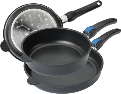 Produktbild von AMT Gastroguss FRY PAN Bratpfanne, 28 cm max. Durchmesser, Gusseisen/Gussaluminium, Antihaftbeschichtung, abnehmbarer Griff