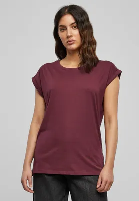 Produktbild von Urban Classics Kurzarm-T-Shirt für Frauen Vlony bordo L