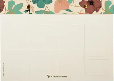 Produktbild von Clairefontaine 4x Planner 24x17cm, 60 bedruckte, abtrennbare Blätter 116254C