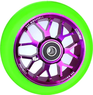 Produktbild von Fantic26 Spy7 Stunt-Scooter Rolle 110mm Abec11 Lila/ PolyurethanGrün