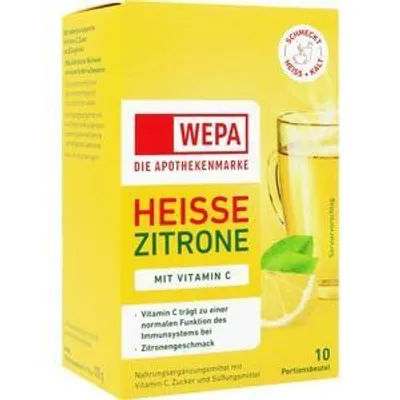 Produktbild von WEPA heiße Zitrone+Vitamin C Pulver 100 g