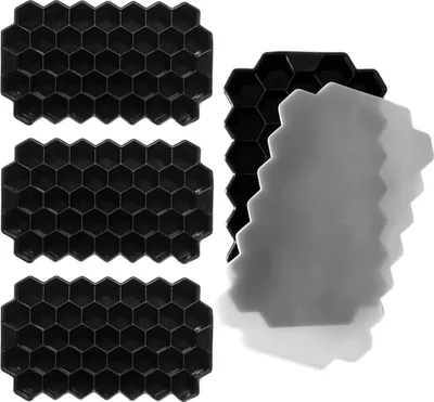 Produktbild von 4x Silikon Eiswürfelform mit Deckel