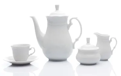 Produktbild von Thun 1794 Kaffeeservice, Tschechisches Porzellan, Natalie, weiß, Thun, 15 d.