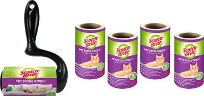 Produktbild von Scotch-Brite™ Pet Extra Sticky Roller + 4 Nachfüllrollen Tierhaare