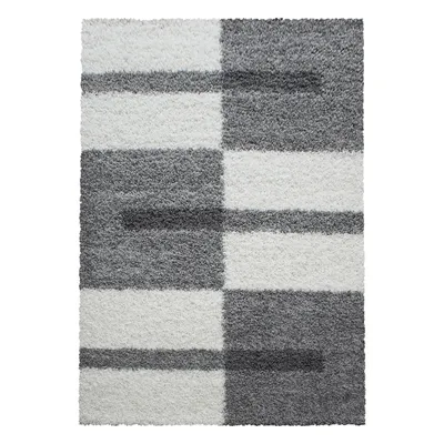 Produktbild von Hochflor Teppich GALA Hellgrau 140 x 200 cm