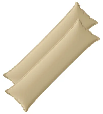 Immagine prodotto di vidaXL, 2 federe per cuscini, colore beige, 40 x 145 cm, in poliestere