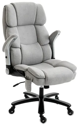 Obrázok produktu pre Kancelárska stolička HOMCOM, ergonomická, s výklopovými podrúčkami a bedrovou opierkou
