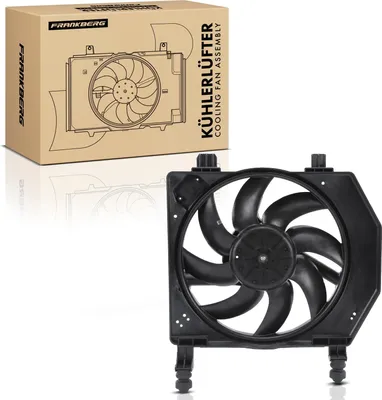 Obrázok produktu pre Frankberg 1x chladič motora s jedným ventilátorom a rámom ventilátora chladiča Ford Fiesta IV JA Courier Puma 1.2L-1.7L
