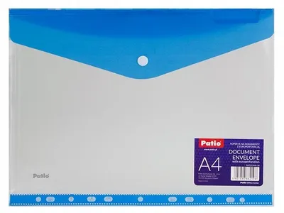 Zdjęcie produktu dla Folder A4 z przegródkami, jasnoniebieski