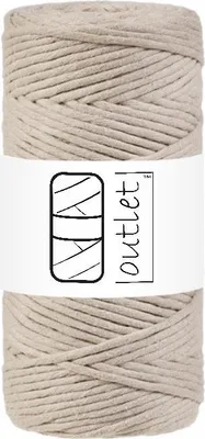 Obrázok produktu pre Béžová makramé šnúra 3 mm 100 m OUTLET
