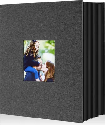 Zdjęcie produktu dla Album fotograficzny XXL 1000 10x15 lniany wsuwany, czarny