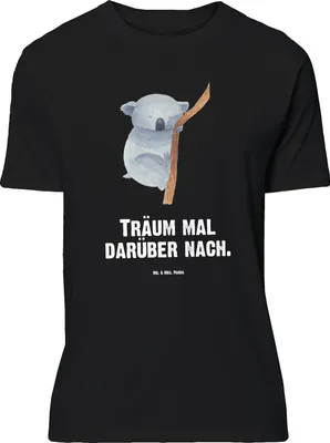 Produktbild von Mr. & Mrs. Panda T-Shirt Koalabär - Schwarz - Geschenk, Traum, Shirt, Tshirt, Traumland, Koala, Lustige Sprüche, Schlafzimmer, schlafen, Lustiges, Bär, Oversize