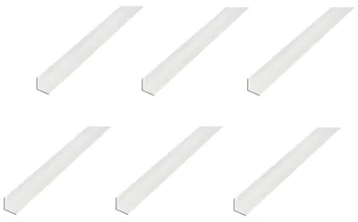 Zdjęcie produktu dla Alberts 6 x profil kątowy, aluminium, anodowane na srebrno, 30 x 30 x 2 mm, długość 1 m