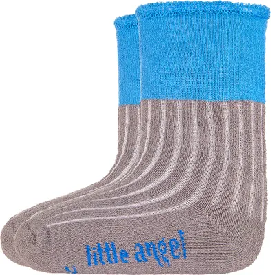 Produktbild von Froteesocken Outlast® - dunkelgrau/blau, 20-24 | 14-16 cm