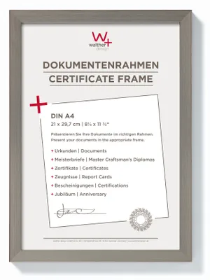 Produktbild von Walther, JK130D,Construction Designrahmen 021X29,7 cm STAHL
