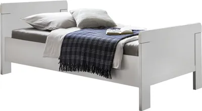 Produktbild von Bett "Nadja" in WEISS. Abmessungen (BxH) 108x85 cm