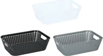 Image de Panier de rangement 29 x 20 x 8,5 cm couleurs assorties | 4 pièces