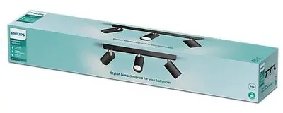 Produktbild von Philips Idris Decken-/Wandspot 3x, Schienenlichtschranke, GU10, 3 Glühbirne(n), LED, 220-240 V, Schwarz