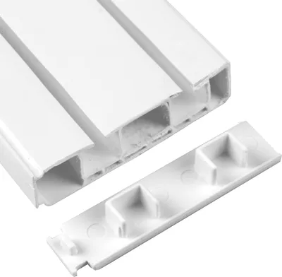 Produktbild von 2er Pack Seitendeckel für Vorhangschiene, Endkappe für 2 Lauf Gardinenschiene mit Innenlauf, zum Abschluß der Innenlaufschiene