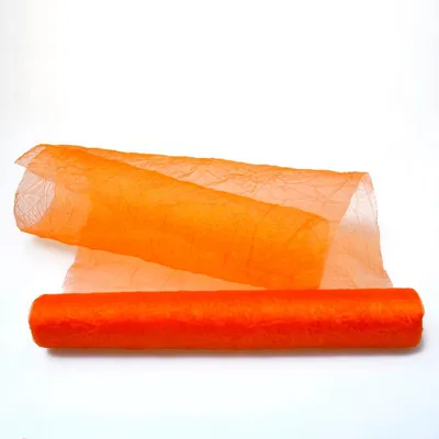 Produktbild von Crashorganza-Tischläufer orange - 28 cm breit - Rolle 5 Meter - 68280 20-R 280
